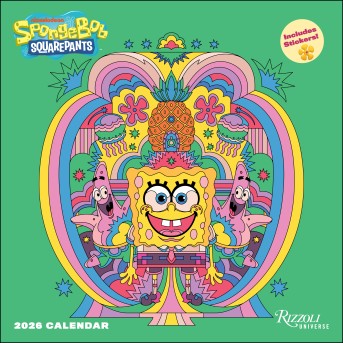 SpongeBob SquarePants 2026 Wall Calendar (Includes Stickers)