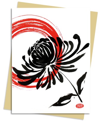 Sumi Flowers: Crysanthemum Greeting Card Pack