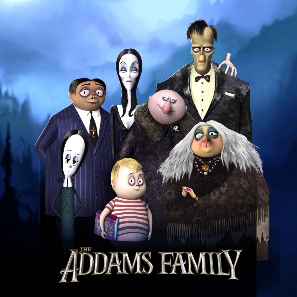 The Addams Family 2025 Wall Calendar Flame Tree Publishing