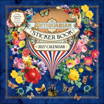 The Antiquarian Sticker Book 2027 Wall Calendar