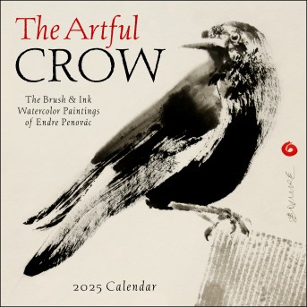 Amber Lotus Flame Tree Publishing The Artful Crow 2025 Wall Calendar Isbn 9781524890834.1