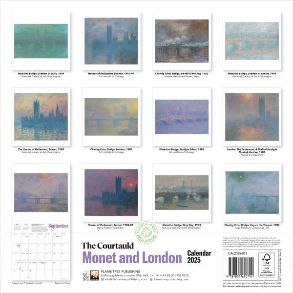 The Courtauld and London Wall Calendar 2025 (Art Calendar