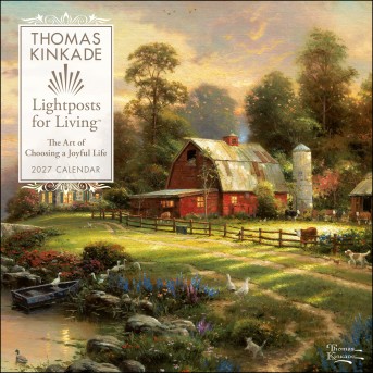 Thomas Kinkade Lightposts for Living 2027 Wall Calendar