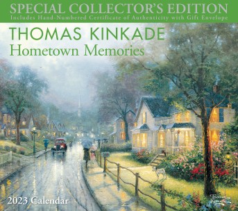 Thomas Kinkade Special Collector's Edition 2023 Deluxe Wall Calendar with Print