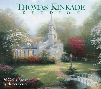 Thomas Kinkade Studios® 2027 Deluxe Wall Calendar with Scripture