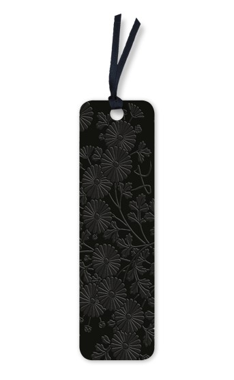 Uematsu Hobi: Box Decorated with Chrysanthemums Artisan Art Vegan Leather Bookmarks (pack of 10)