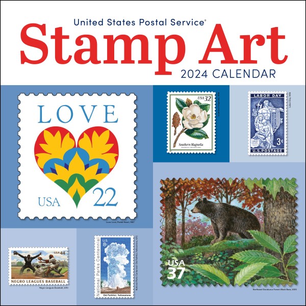 United States Postal Service Stamp Art 2024 Wall Calendar