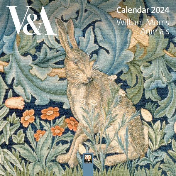 V&A William Morris Animals Mini Wall Calendar 2024 (Art Calendar