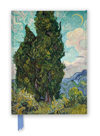 Vincent van Gogh: Cypresses (Foiled Journal)