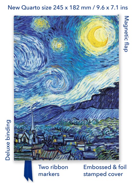 Vincent van Gogh: The Starry Night (Foiled Quarto Journal)
