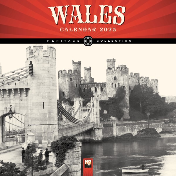 Wales Heritage Wall Calendar 2025 (Art Calendar) Flame Tree Publishing