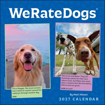 WeRateDogs 2027 Wall Calendar