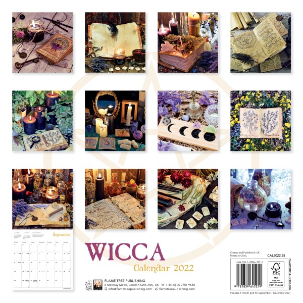 advent wall staples 2022 calendar Wiccan Calendar 2022 print november