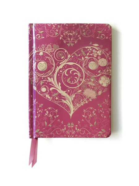 Wild Pink Hearts. (Contemporary Foiled Journal)