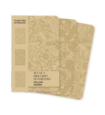 William Morris Set of 3 Mini Craft Notebooks