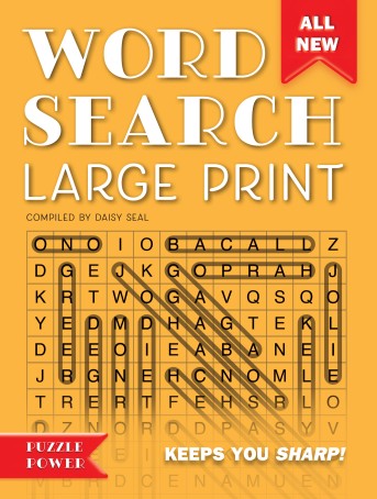 Word Search Large Print (Orange)