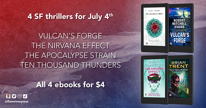 4 x SF Thrillers for 4th July (99¢ ebook promo)