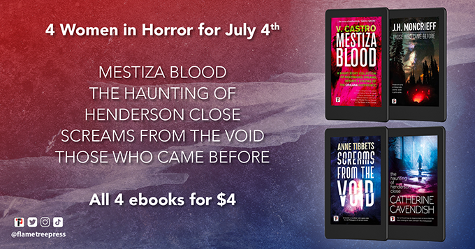 4 x Women in Horror for 4th July ebook promo